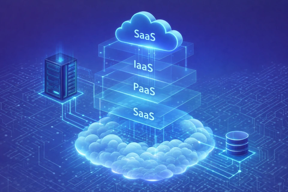 cloud infrastructure saas platforms layered architecture upward scaling levels increasing capacity cloud services stack growth performance scalability
