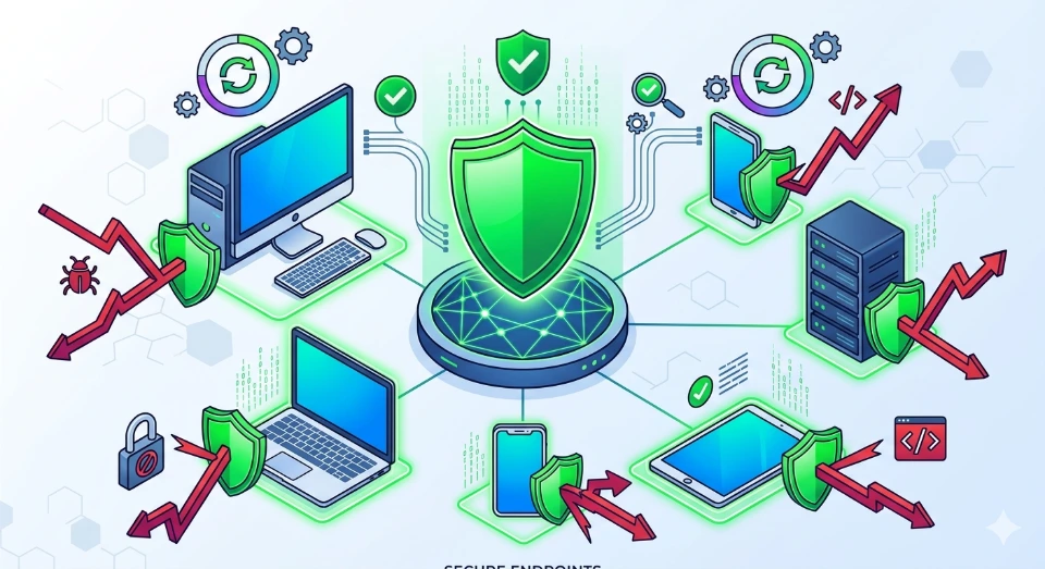 Endpoint security protects devices prevent malware block unauthorized access ensure system integrity support secure network operations
