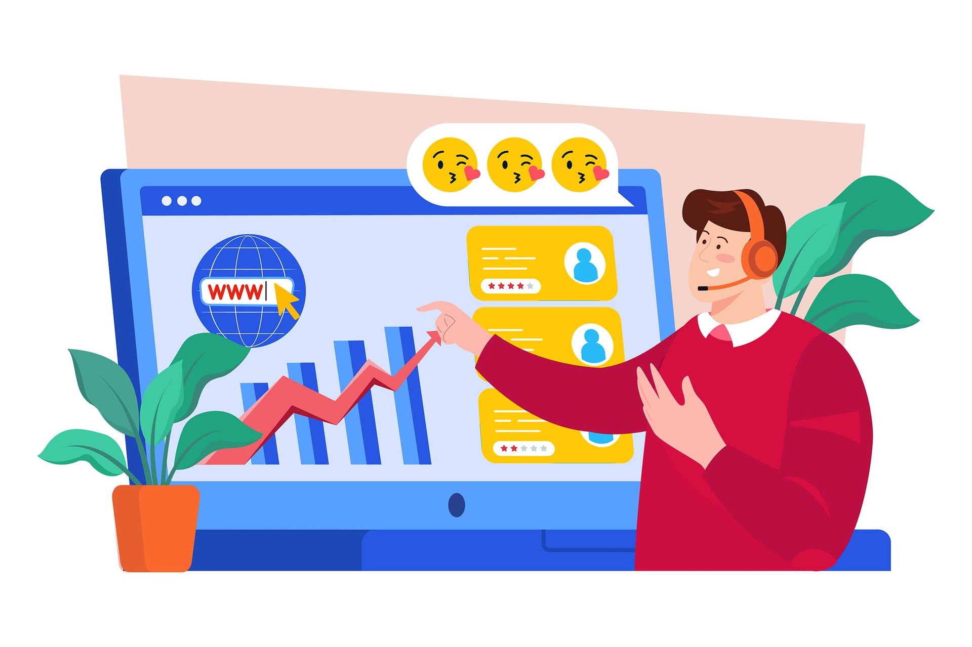 A customer support agent managing personalized interactions through a conversational AI dashboard with sentiment analysis, user profiles, and real-time analytics to enhance customer experience.