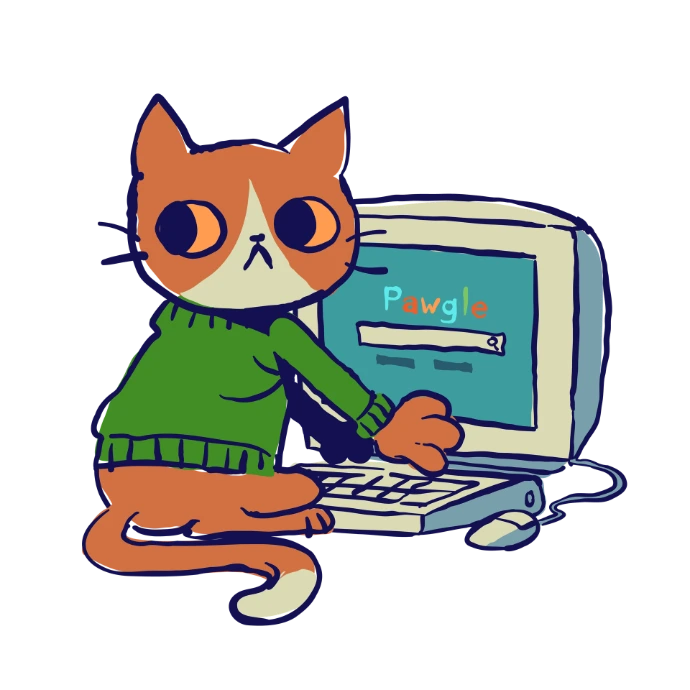 Working Cat Graphics Art