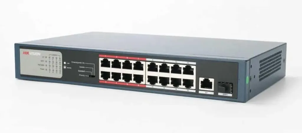 Hikvision 16 Port Gigabit Unmanaged POE Switch
